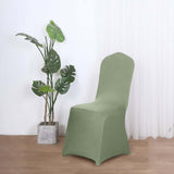 Dusty Sage Green Spandex Chair Cover