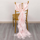 Blush Curly Willow Chair Sashes