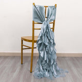 Dusty Blue Curly Willow Chair Sashes Dusty Blue Curly Willow Chair Sashes