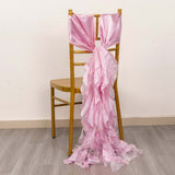 Pink Curly Willow Chair Sashes Pink Curly Willow Chair Sashes