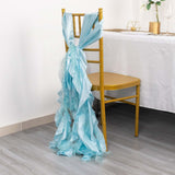 Whimsical Spiral Design Chair Sashes Whimsical Spiral Design Chair Sashes
