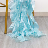 Light Blue Chiffon Satin Chair Sashes Light Blue Chiffon Satin Chair Sashes