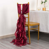 Whimsical Spiral Design Chair Sashes Whimsical Spiral Design Chair Sashes