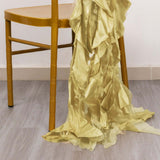 Champagne Chiffon Satin Chair Sashes