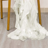 Ivory Chiffon Satin Chair Sashes