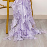 Lavender Lilac Chiffon Satin Chair Sashes Lavender Lilac Chiffon Satin Chair Sashes