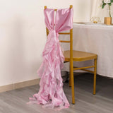 Whimsical Spiral Design Chair Sashes Whimsical Spiral Design Chair Sashes