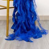 Royal Blue Chiffon Satin Chair Sashes