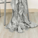 Silver Chiffon Satin Chair Sashes Silver Chiffon Satin Chair Sashes