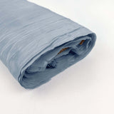 Dusty Blue Accordion Crinkle Taffeta Fabric Bolt