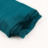 Peacock Teal Accordion Crinkle Taffeta Fabric Bolt Peacock Teal Accordion Crinkle Taffeta Fabric Bolt