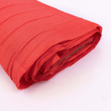 Red Accordion Crinkle Taffeta Fabric Bolt Red Accordion Crinkle Taffeta Fabric Bolt