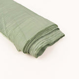 Sage Green Accordion Crinkle Taffeta Fabric Bolt