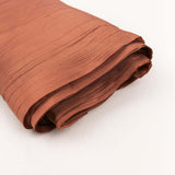 Terracotta Accordion Crinkle Taffeta Fabric Bolt Terracotta Accordion Crinkle Taffeta Fabric Bolt
